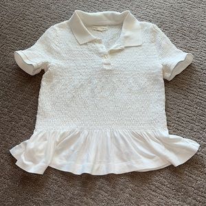 AéRopostale medium polo cream white stretch